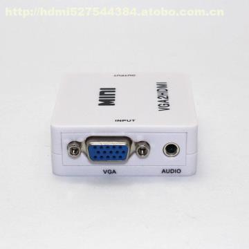 盖亚威视迷你VGA转HDMI转换器 高清稳定，工厂直销，深圳市盖亚威视科技发展有限公司供应